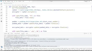 AES File Encryption and Decryption in Python
