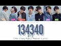 BTS - 134340 ( Kor / Easy Myan / Mmsub)  Lyrics