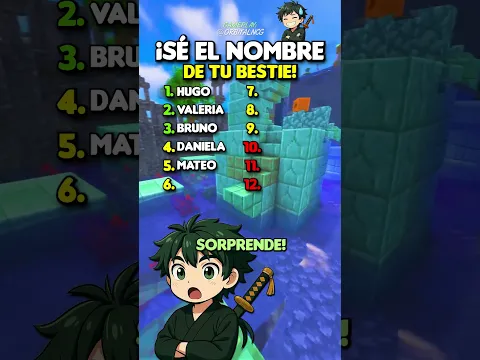 ¡TU MEJOR AMIGO PROBABLEMENTE ESTÁ EN ESTA LISTA! 😱📋 #shorts #minecraft