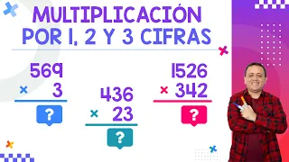 Multiplicación por 1, 2 y 3 cifras | Paso a Paso 🔥