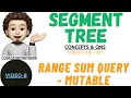 Range Sum Query - Mutable Leetcode 307 Segment Tree Concepts Qns 8 codestorywithMIK