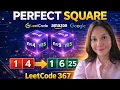 Day 11 Leetcode 367 Valid perfect square DSA daily