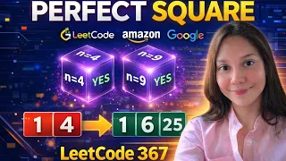 Day 11 Leetcode 367 Valid perfect square DSA daily