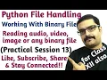 reading image or any binary file using Python file handling reading binary files