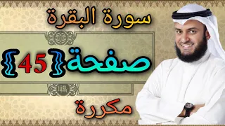 سورة البقرة مكررة صفحة45 مشاري العفاسي النقطة الاسلامية 