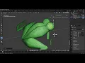 Blender SDF Modeling A FROG with only 72 vertices in 8minutes Not a Timelapse