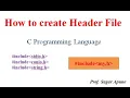 How to create Header file in C