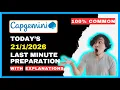 Must Watch Capgemini Coding Questions 2026 Capgemini Technical Assessment 2026