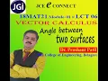 Angle between surfaces using Gradient Vector Calculus