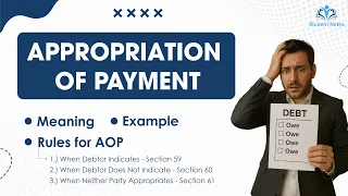 13 Appropriation of Payment Clayton s Rule Section 59-61 Indian Contract Act Example Notes
