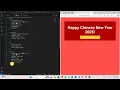 HTML CSS Javascript Project 39 Happy Chinese New Year 2025 Created by Trishanth Kumar
