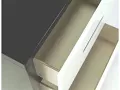 Rutger White And Black Nightstand from Furniture of America