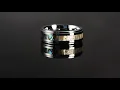 King Will Ring Nature Collection Tungsten Ring Abalone Shell Inlay
