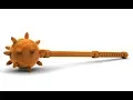 Modeling of a medieval mace in SolidWorks using Curve Driven Pattern Intersection Curve features
