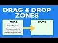 Drag Drop Zones in Vanilla JavaScript Beginner-Friendly Tutorial