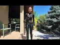 Pairadize Ultra Gloss Catsuit Full-Zip Longsleeve Black Try On with Heels