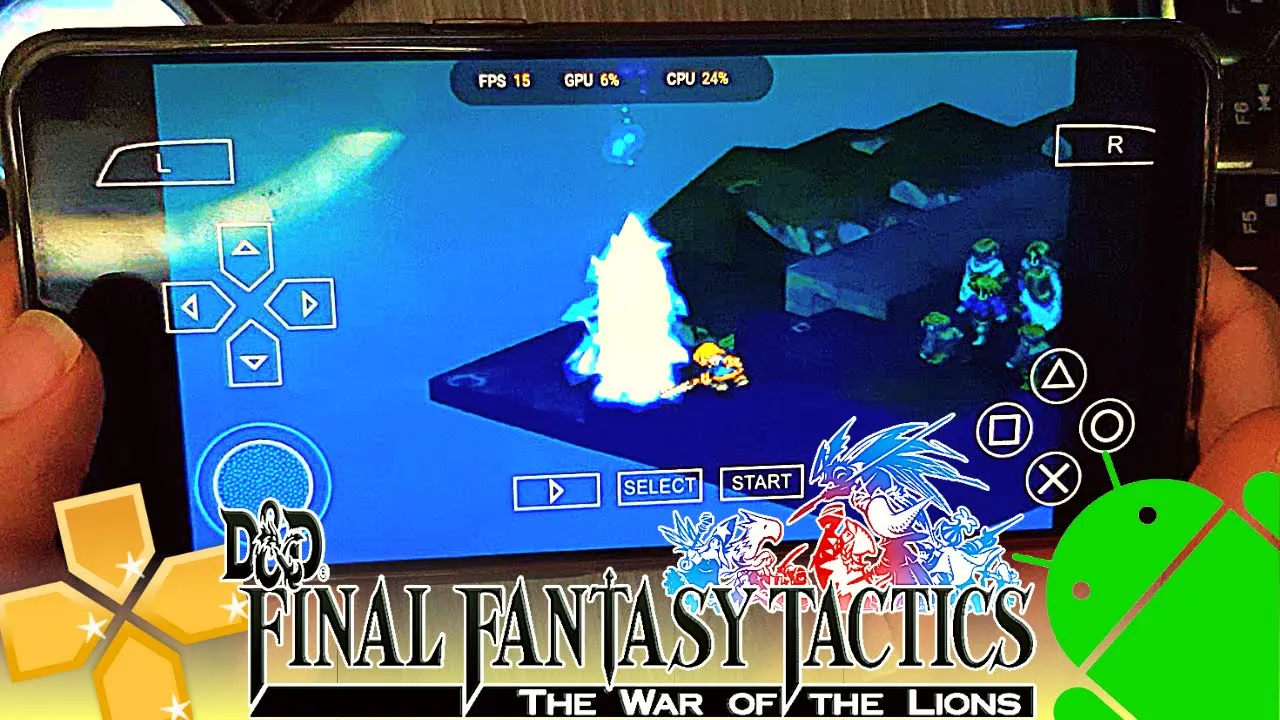 Final Fantasy Tactics The War Of The Lions - Android Oynanış Videosu - PSP Emülatörü - FF PPSSPP Mobile 2022