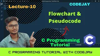 L-10 Flowchart Pseudocode advantages of flowchart C programming tutorial C language in Hindi