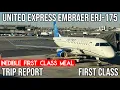 TRIP REPORT United Express Embraer ERJ-175 FIRST CLASS Newark EWR - Minneapolis MSP