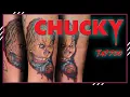 Realism CHUCKY tattoo Over 2 sessions