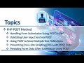 PHP POST Method