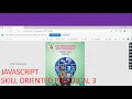 SOP3 Javascript Skill Oriented Practical