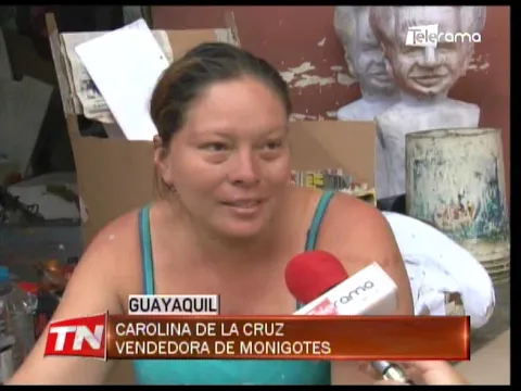 Desvío de 9 líneas de buses en calle Seis de Marzo por venta monigotes