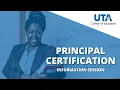 Principal Certification Information Session