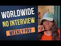 Worldwide Chat Job Any country No interview Weekly pay-Apply Now