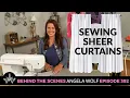 EP 392 How to Sew Sheer Curtains Easy DIY Curtain Tutorial for Beginners