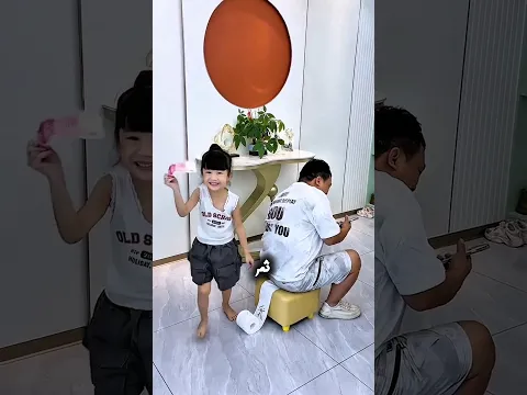 لقد حولت أبي إلى مهرج! 🥸😂 #قصير