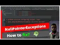 java lang nullpointerexception android studio new project does not run the cracker