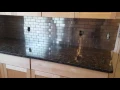 Stainless steel backsplash from Lowe s