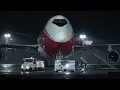Lagu BOEING  747  NATIONAL  N936CA , night action , preparations , pushback , start up , dep , Ostend