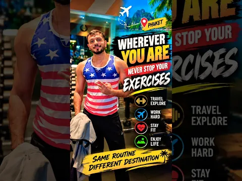 Same Discipline, Different Destination 🌍💪 | Phuket Gym Workout