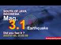 Download Lagu selatan jawa, indonesia Gempa bumi hari ini 2025-07-05, pukul 22:02:50