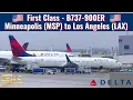 Delta Airlines B737-900ER First Class Minneapolis MSP to Los Angeles LAX Trip Report