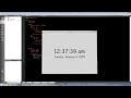 QML Silent Programming - Digital Clock