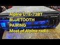 Alpine UTE-73BT Bluetooth pairing