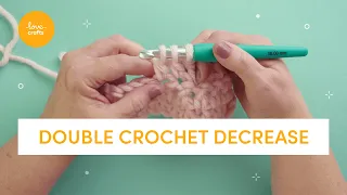 How to Double Crochet Decrease Beginners tutorial