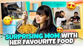 surprising mom with her favourite food riva arora