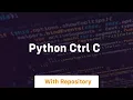 python ctrl c