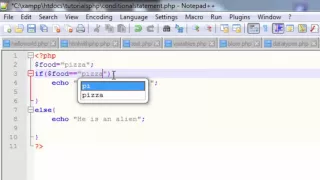 Conditional Statements in PHP