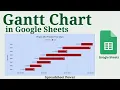 How to Make Gantt Chart in Google Sheets