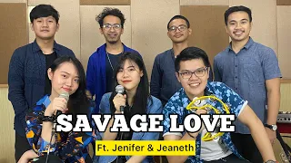 Download Savage Love (BTS) KERONCONG - Jenifer \u0026 Jeaneth ft. Fivein #LetsJamWithJames MP3