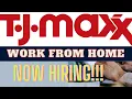TJ MAXX IS HIRING NOW Work From Home Job