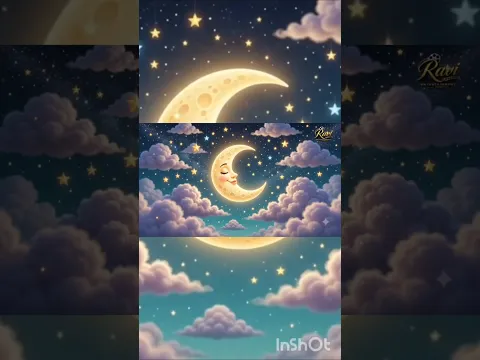 🌙चंदा मामा आये रात लेकर अपने तारे साथ... ⭐ #shorts #shortvideo #viral #youtubeshorts