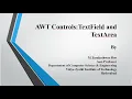 AWT Controls TextField and TextArea