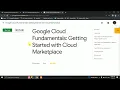 Google Cloud Fundamentals Getting Started with Cloud Marketplace LAB Solution GCP