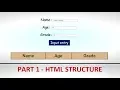 Javascript tutorials Get details and display in a table JS Part1 - Data processing display